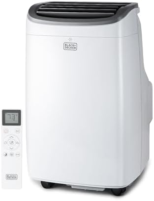 BLACK+DECKER Portable Air Conditioner, 9,000 BTU, BPACT08WT, White